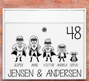 Kreative og anderledes postkasse stickers